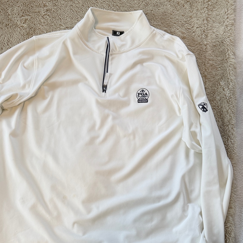 Footjoy Golf White Quarter-Zip Pullover